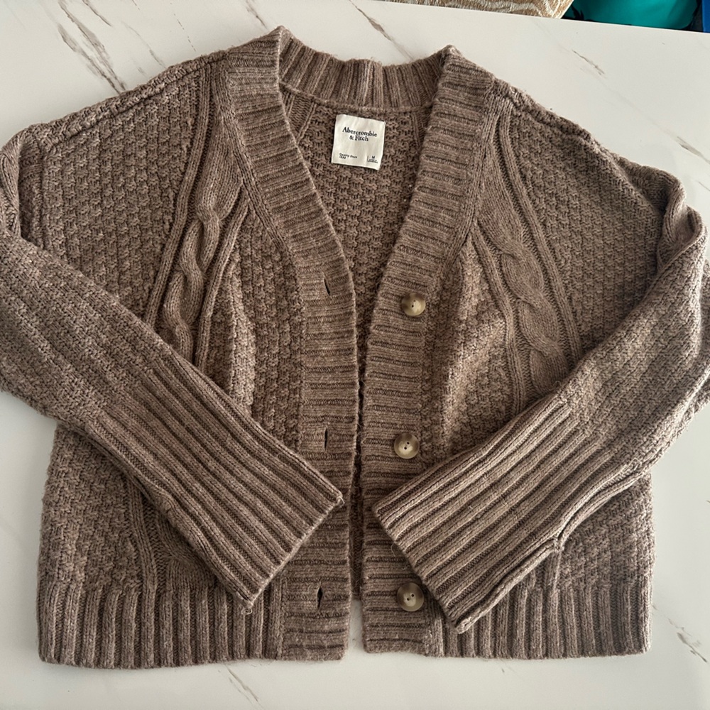 Abercrombie & Fitch Taupe Knit Sweater